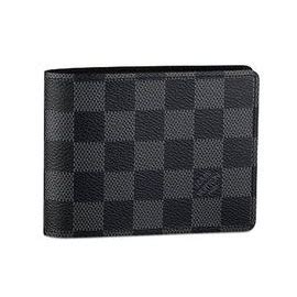 louis vuitton black square wallet|louis vuitton checkered wallet.